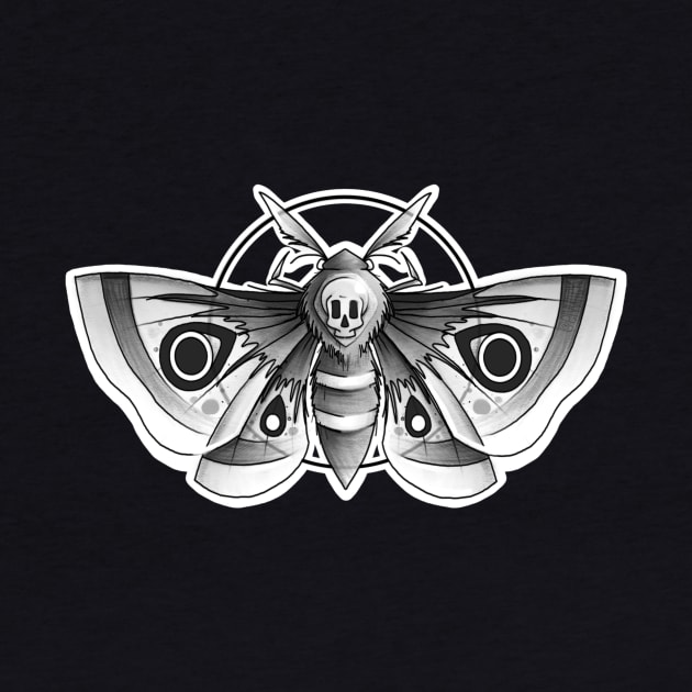 death head moth by elywick